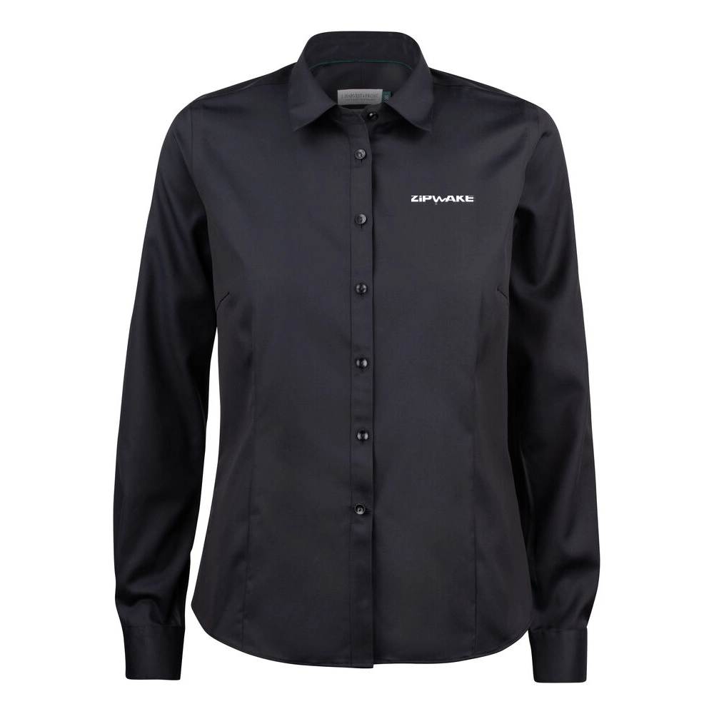 J.H&F Green Bow 01 Woman shirt Black